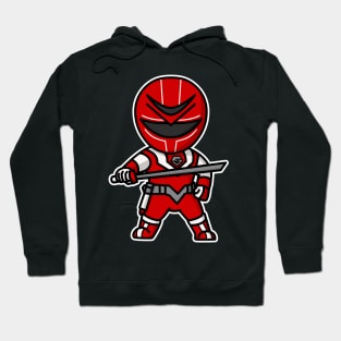 Red Mask Hikari Sentai Maskman Super Sentai Chibi Kawaii Hoodie